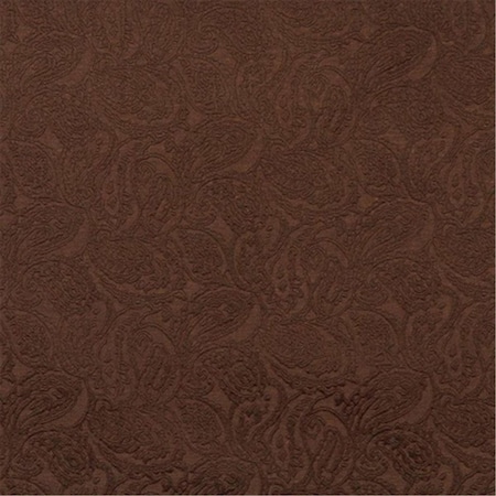 Designer Fabrics 54 in. Wide Brown- Paisley Jacquard Woven Upholstery Grade Fabric E578